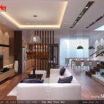 Phòng khách liền kề bếp ăn