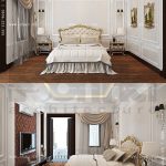 Mẫu phòng ngủ master kiểu Pháp nhẹ nhàng