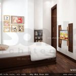 Phòng ngủ ấm ấp với sàn gỗ