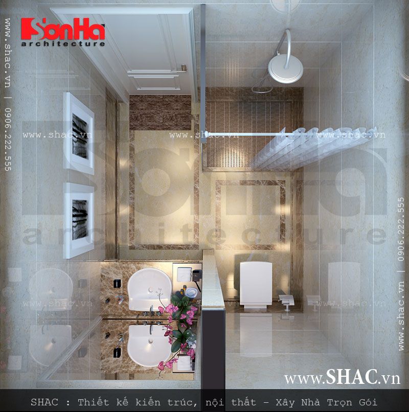 Phòng WC điển hình cho khách sạn