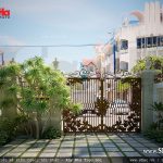 Sân cổng nhà ống đẹp