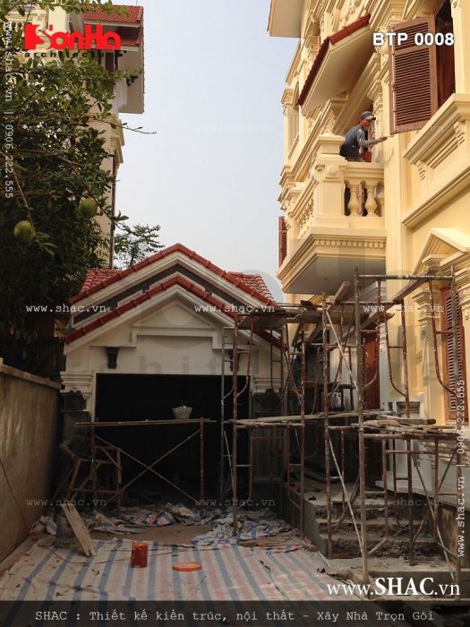 Sơn bả biệt thự