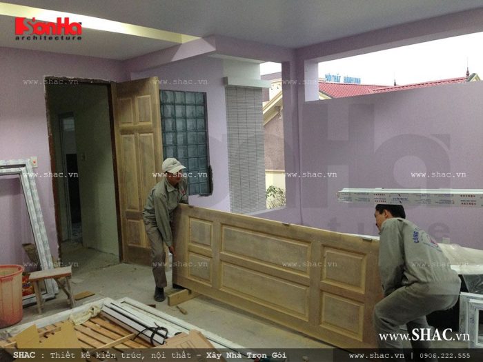 Xưởng SX-TC SHAC thi công và lắp đặt nội thất gỗ cho SH NOD 0002