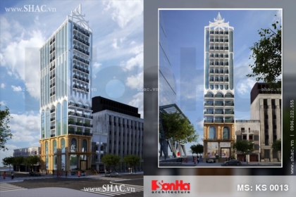 Thiết kế khách sạn 3 sao 16 tầng tại Khánh Hòa