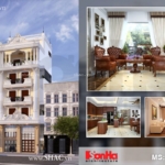 Thiết kế nhà ống 5 tầng kiến trúc Pháp