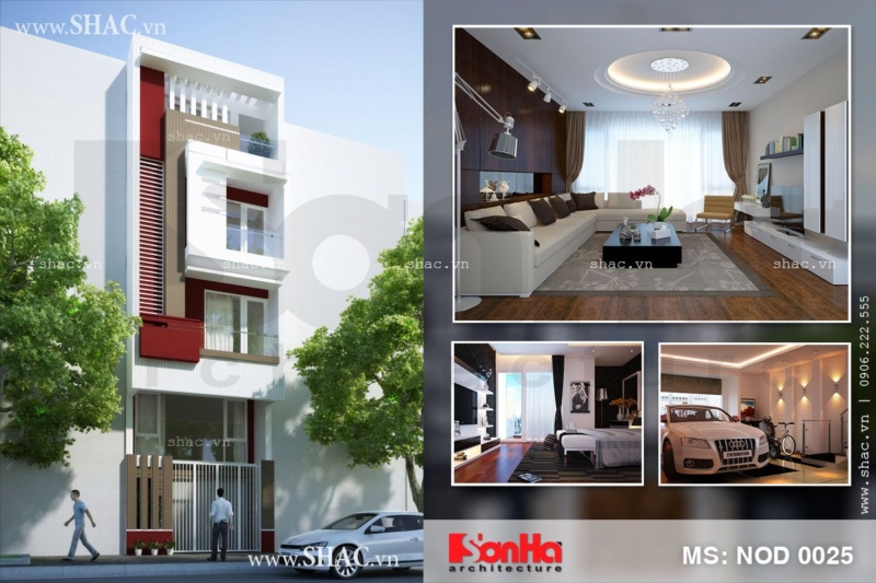 Thiết kế nhà phố 5 tầng