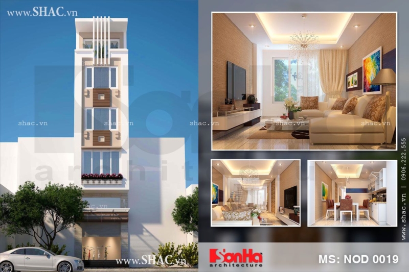 Thiết kế nhà phố 5 tầng tại Quảng Ninh