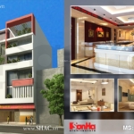 Thiết kế nhà phố kết hợp kinh doanh 6 tầng