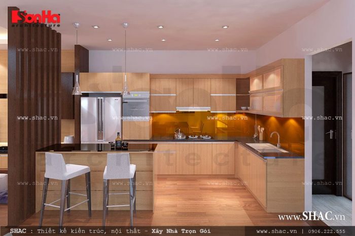 Tủ gỗ bếp đẹp