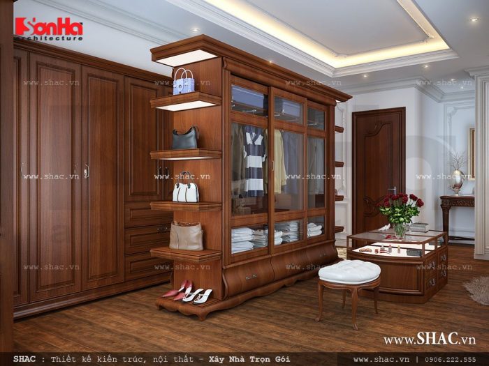 Thiết kế tủ quần áo ngay trong phòng ngủ