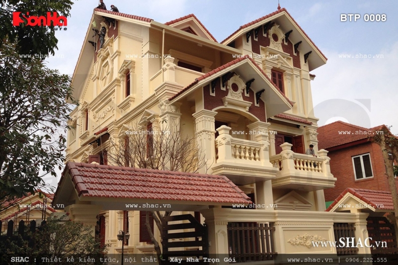 Xây biệt thự 3 tầng trọn gói tại