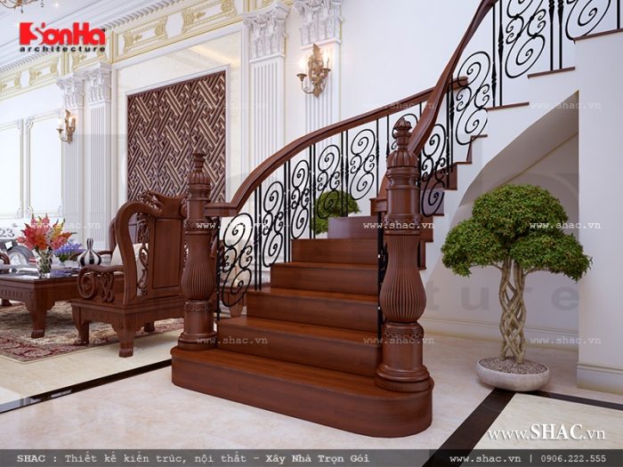 Cầu thang gỗ đẹp