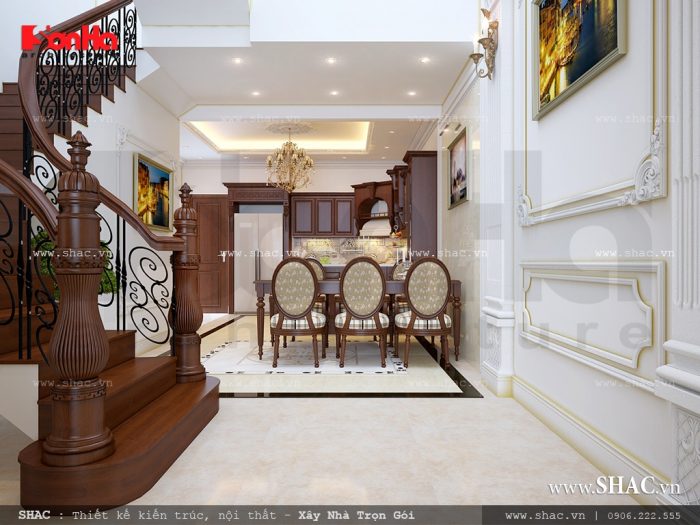 Bếp ăn rộng và đẹp