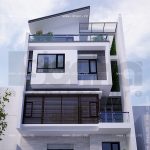 Nhà phố hiện đại giả biệt thự