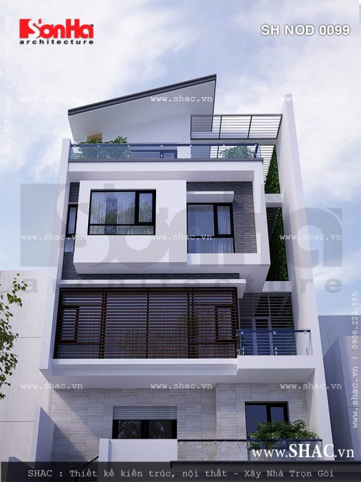 Nhà phố hiện đại giả biệt thự