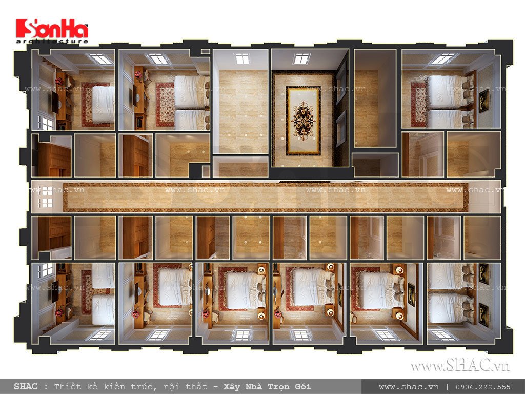 Bố trí phòng ngủ cho khách sạn