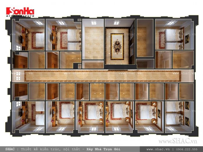 Bố trí phòng ngủ cho khách sạn