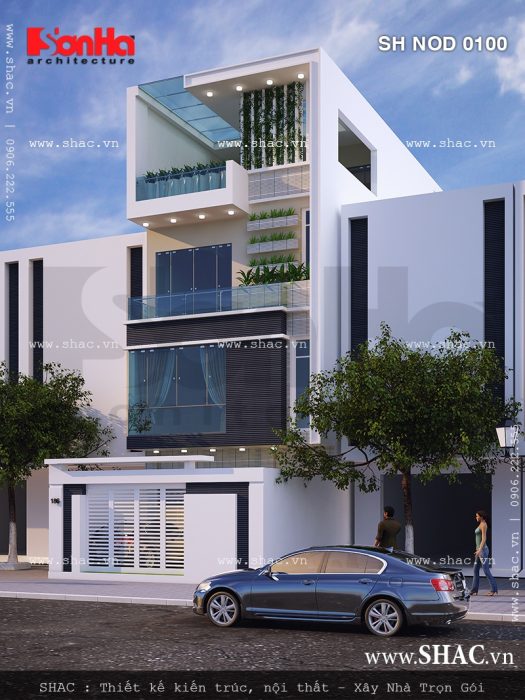 Nhà ống 4 tầng thiết kế đẹp