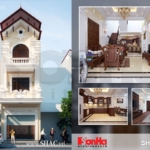 Nhà phố 3 tầng kiểu Pháp