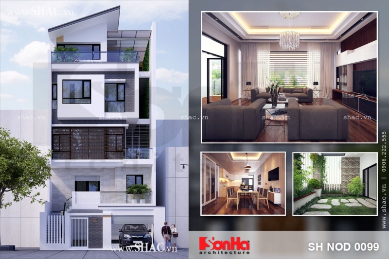 Nhà phố bán biệt thự 5 tầng mặt tiền 8m