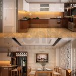 Bếp ăn đẹp cho nhà ống