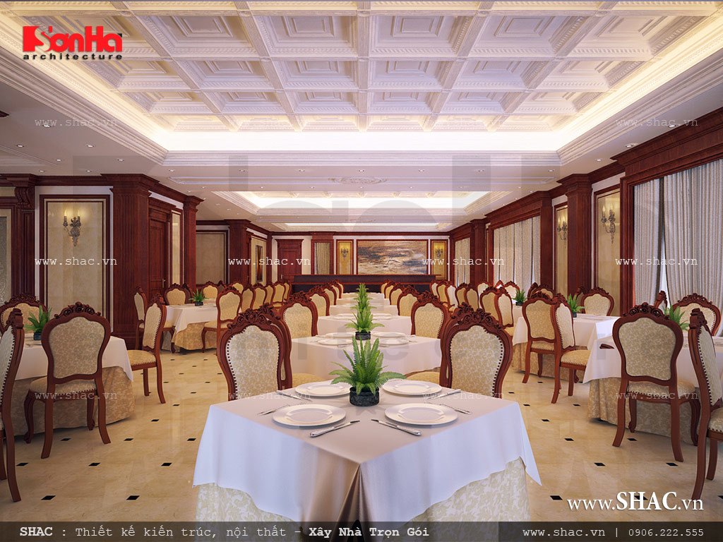 Phòng ăn khách sạn đẹp