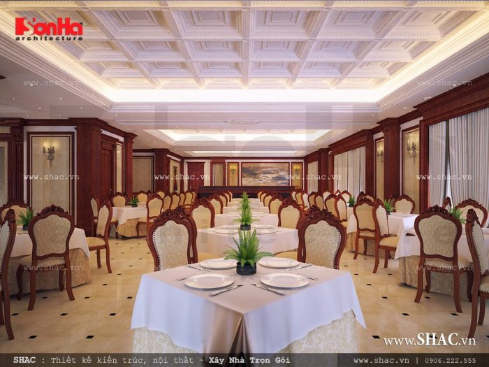 Phòng ăn khách sạn đẹp