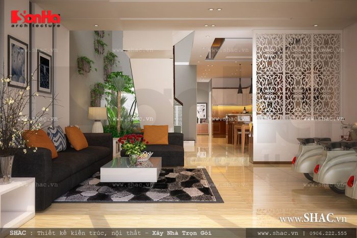 Phòng khách nhà ống đẹp