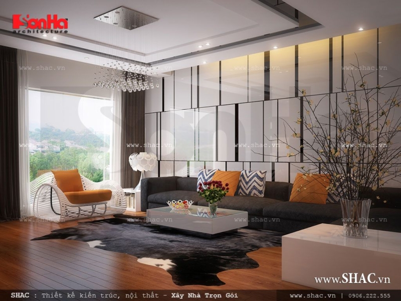 Phòng khách tầng 2 đẹp