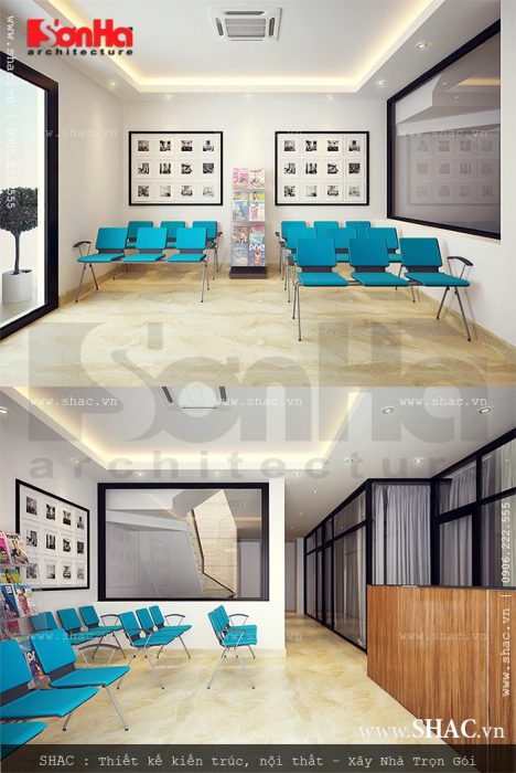 Phòng kinh doanh trên tầng 2