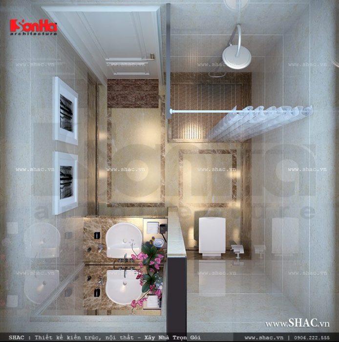 Phòng vệ sinh riêng của khách sạn