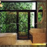 Phòng wc gần gũi thiên nhiên