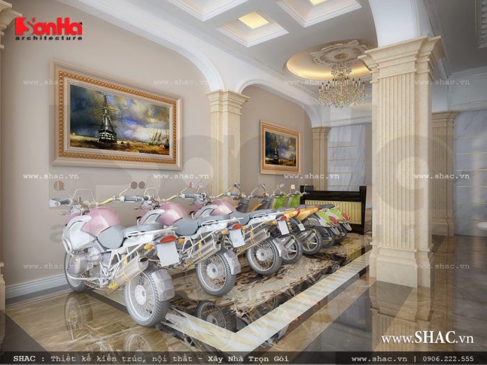 Thiết kế khu để xe của khách sạn