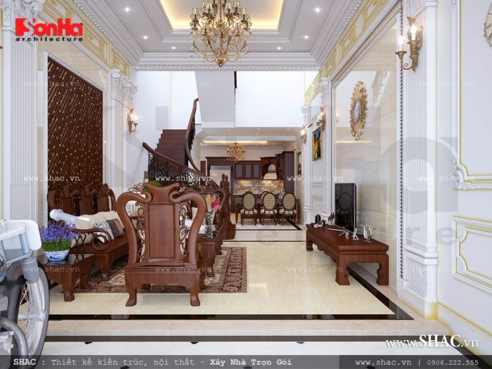 Phòng khách kiểu Pháp đẹp