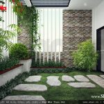 Sân vườn sau nhà đẹp