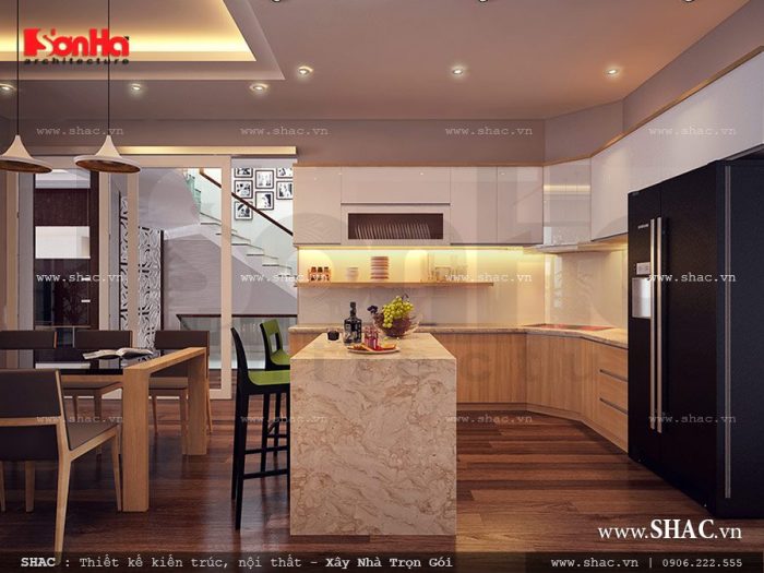 Tủ bếp phòng ăn đẹp