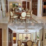 Phòng ăn rộng và sang trọng