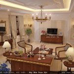 Phòng khách Pháp đẹp