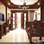 Phòng khách gỗ đẳng cấp
