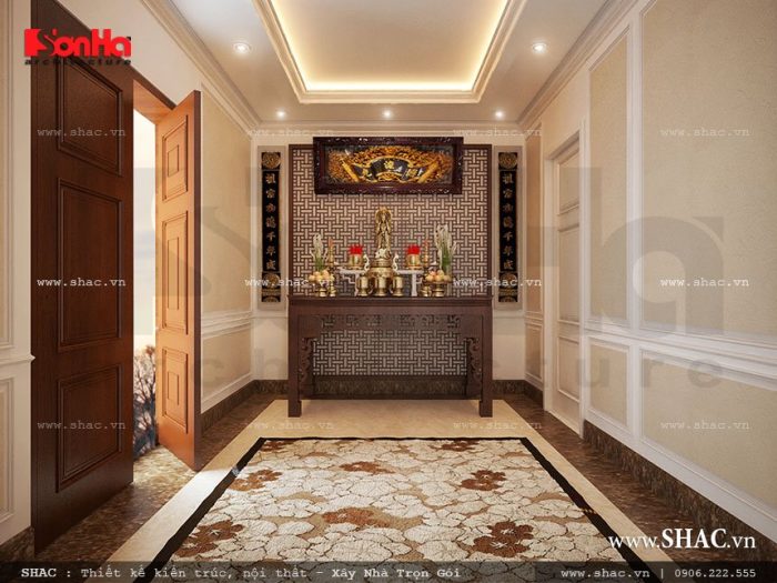 Phòng thờ gia đình đẹp