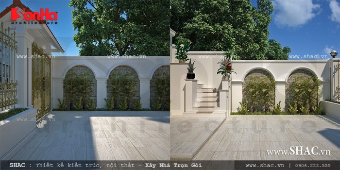Thiết kế sân cổng nhà phố