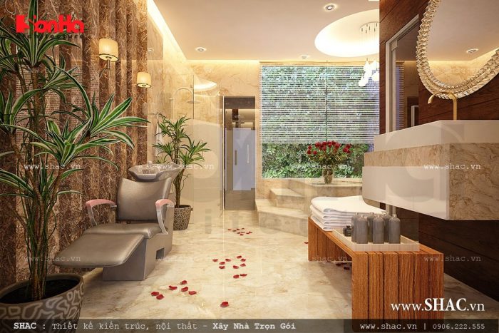 Phòng xông hơi đẹp và sang trọng