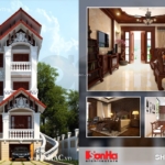 Nhà phố 4 tầng kiến trúc Pháp