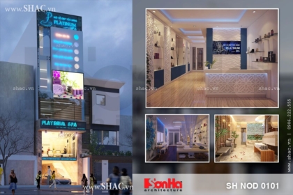 Thiết kế nhà phố kết hợp kinh doanh Spa massage