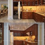 Tủ bếp gỗ hình chữ U