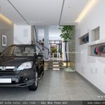 Gara để xe tại tầng 1