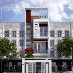 Nhà ống hiện đại 3 tầng hai phòng ngủ