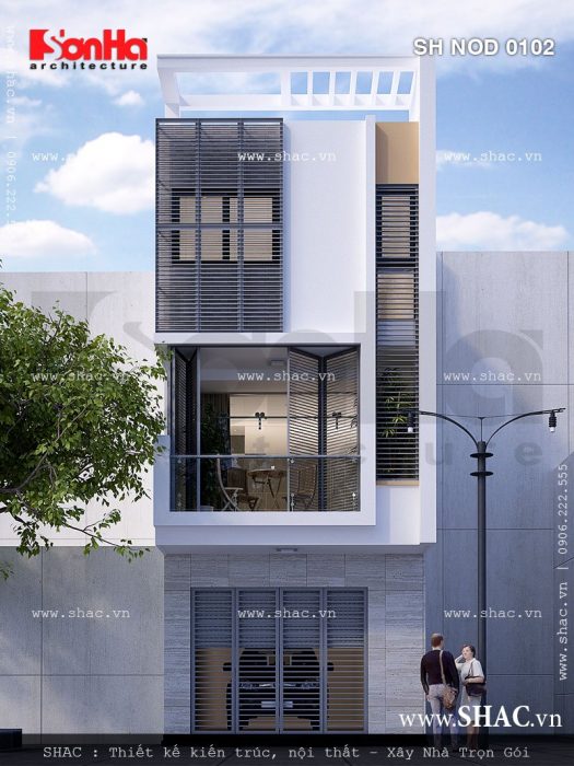 nhà phố hiện đại 3 tầng