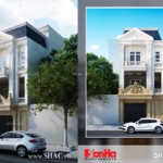 Nhà phố 3 tầng phong cách tân cổ điển đẹp