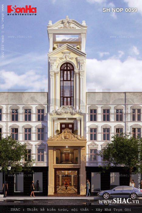 Nhà phố kiểu Pháp mặt tiền 4m50